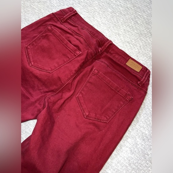 Denim Blvd, Los Angeles Women’s Skinny Jeans - Red - Size 0 - Trendy Denim - Picture 5 of 12